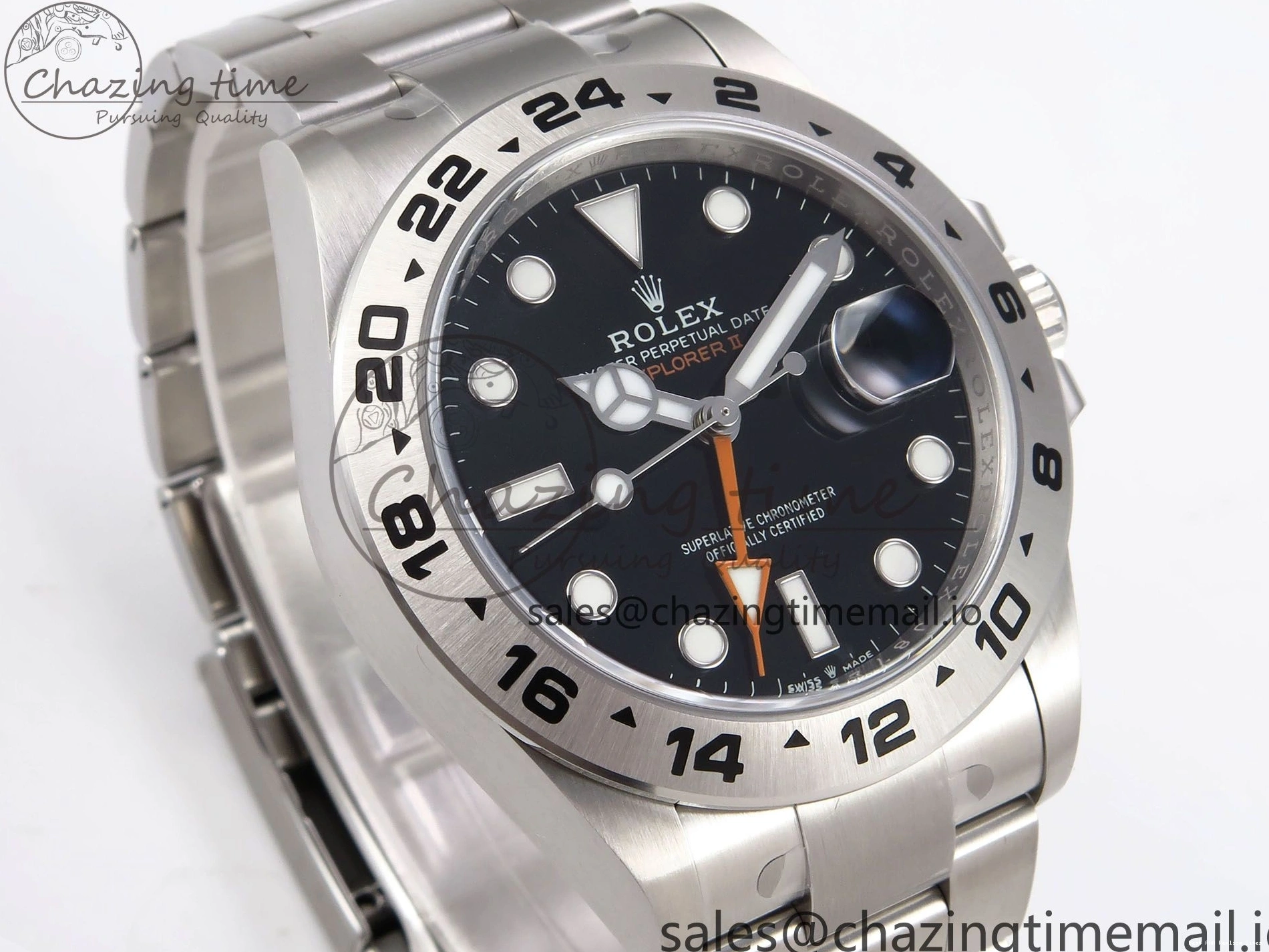 AAA Replica Watches Clean Bracelet 226570 1:1 SS II Upgraded 42mm CHS Best Black Edition Dial Explorer DD3285 904L on 1091 0119